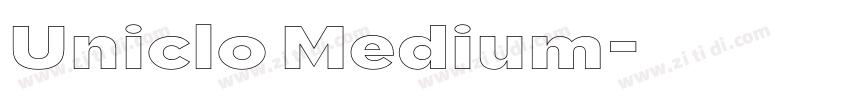 Uniclo Medium字体转换